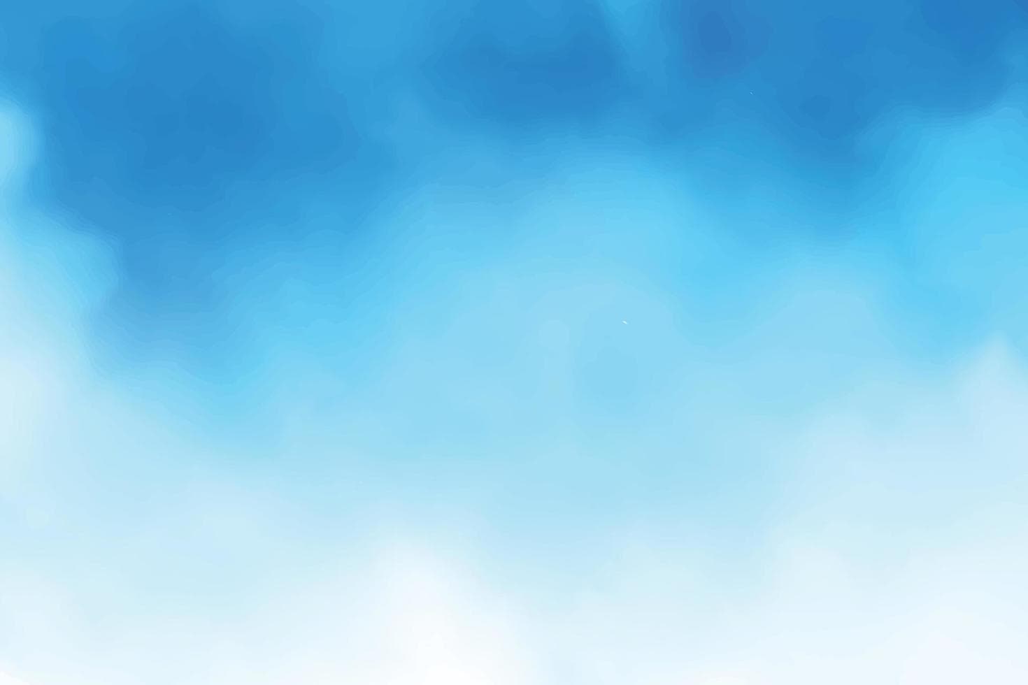 Blue sky gradient watercolor background